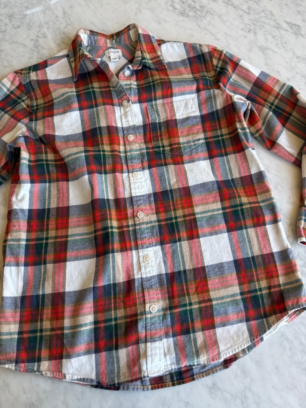 J Crew Tartan Plaid Button Down Shirt